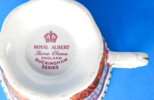 Royal Albert Rare BUCKINGHAM Series Pink Duo - Made In England