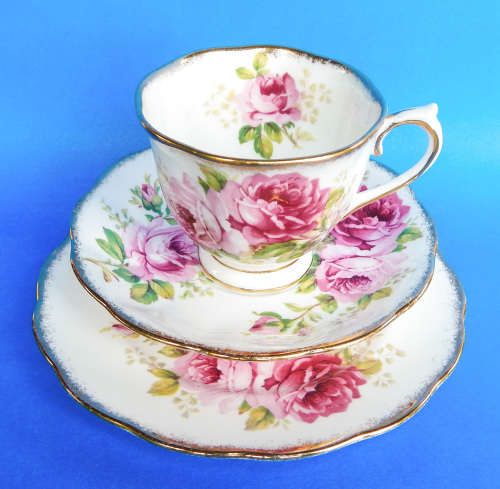 Royal Albert " American Beauty " Trio - Made In England