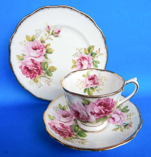 Royal Albert " American Beauty " Trio - Made In England