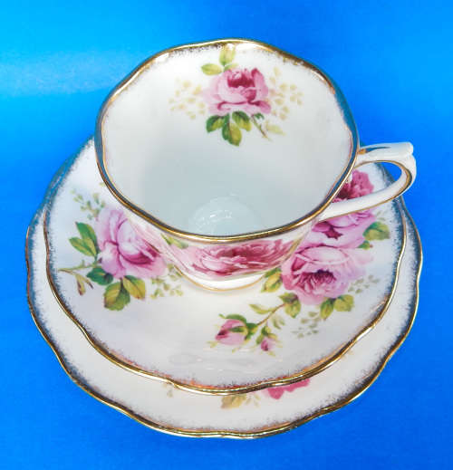 Royal Albert " American Beauty " Trio - Made In England