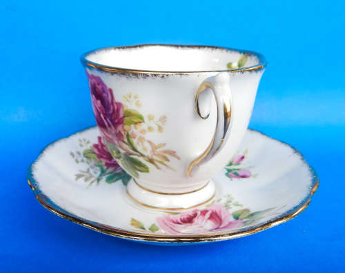 Royal Albert " American Beauty " Trio - Made In England