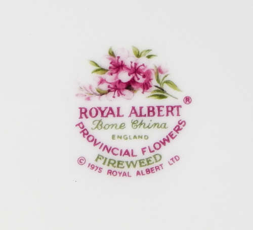 Royal Albert Provincial Flowers Series Collector's Plate 21 cm - Fireweed - Made In England