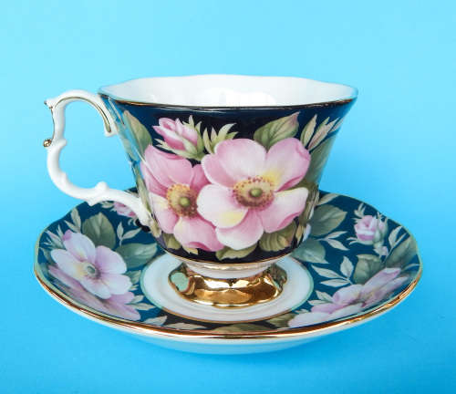 Royal Albert Provincial Flowers Series Duo - Alberta Rose - Made In England
