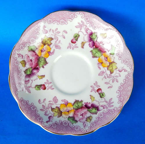 Royal Albert Rare " Lovelace PINK " Trio - Made In England