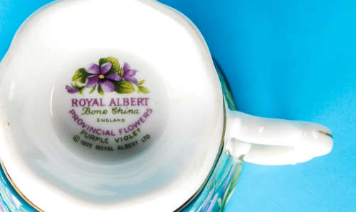 Royal Albert Provincial Flowers Series Duo - Purple Violet - Made In England
