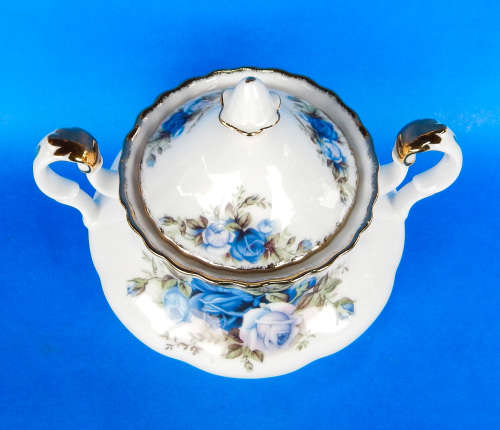 Royal Albert " Moonlight Rose " Two Handled Lidded Sugar Bowl