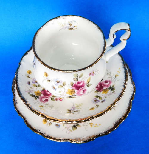 Royal Albert " Tenderness " Trio - Victoria Shape - Made In England