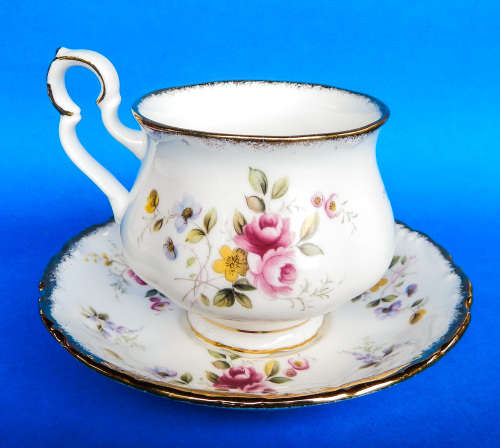Royal Albert " Tenderness " Trio - Victoria Shape - Made In England
