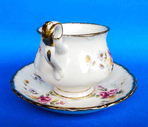 Royal Albert " Tenderness " Trio - Victoria Shape - Made In England