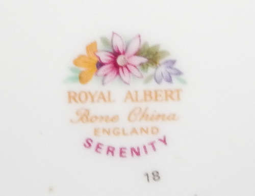 Royal Albert " SERENITY " Two Handled Lidded Sugar Bowl - Made In England