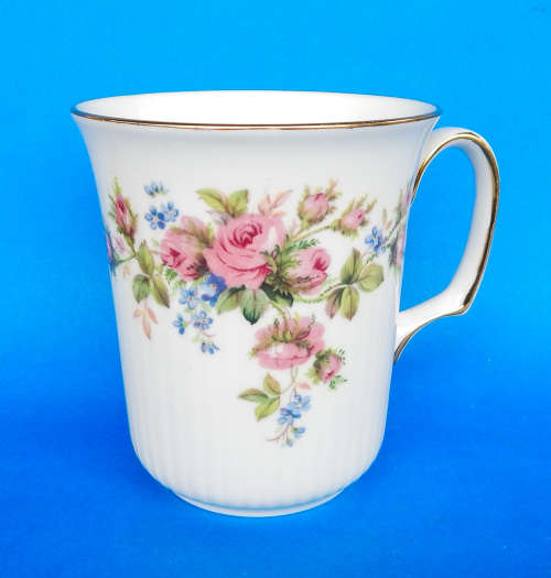 Royal Albert " Moss Rose " Bristol Beaker/Mug - Made In England - (6 Available)