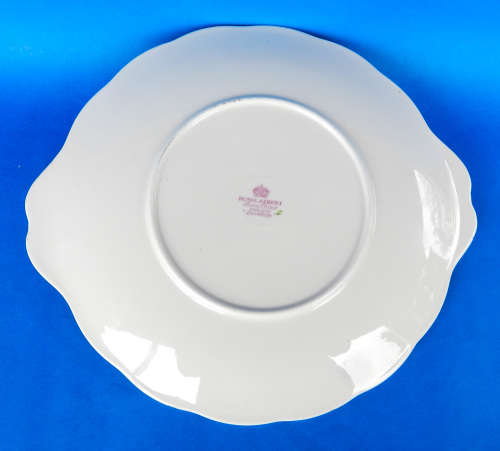 Royal Albert Rare " Lovelace PINK " Cake Plate - Made In England