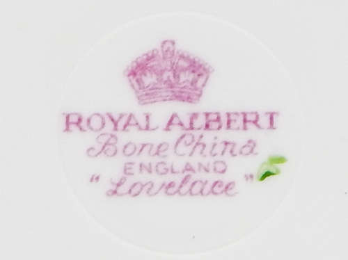 Royal Albert Rare " Lovelace PINK " Cake Plate - Made In England