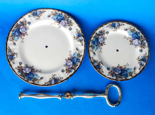 Royal Albert  " MOONLIGHT ROSE " 2 Tier Cake Stand - Made In England