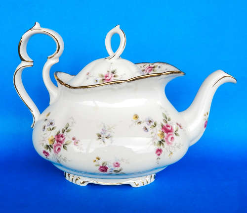 Royal Albert " TENDERNESS " Teapot - Victoria Shape - Made In England