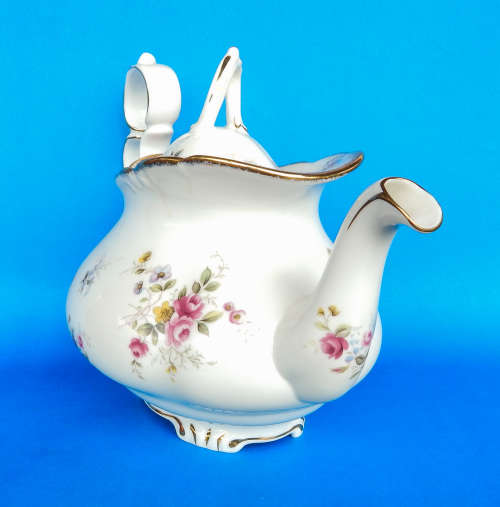 Royal Albert " TENDERNESS " Teapot - Victoria Shape - Made In England