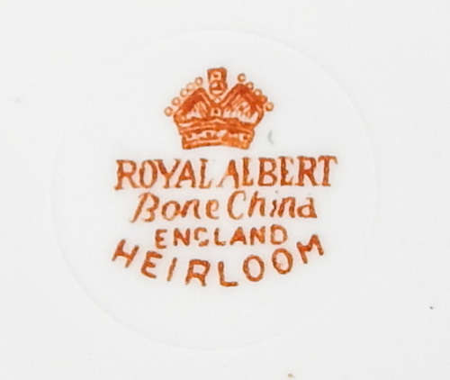 Royal Albert  " Heirloom "  Trio - AVON Shape - Made In England