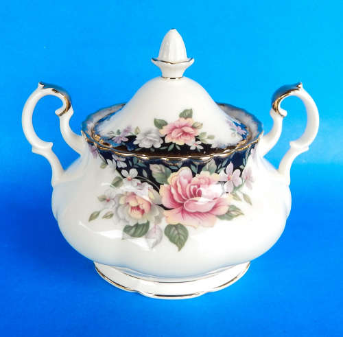 Royal Albert " OPERETTA " Two Handled Lidded Sugar Bowl - Made In England
