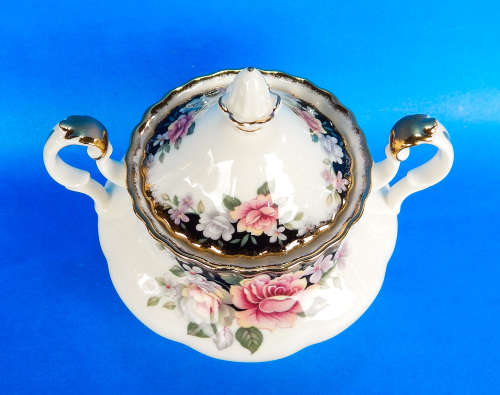 Royal Albert " OPERETTA " Two Handled Lidded Sugar Bowl - Made In England