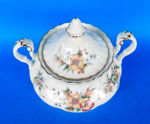 Royal Albert " CONSTANCE " Two Handled Lidded Sugar Bowl - Made In England