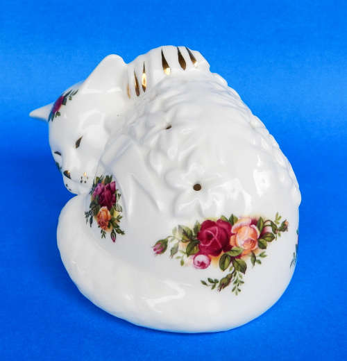 Royal Albert "Old Country Roses" Cat/Kitten Pomander - Made In England