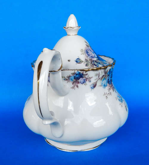 Royal Albert " MOONLIGHT ROSE " Teapot - Made In England