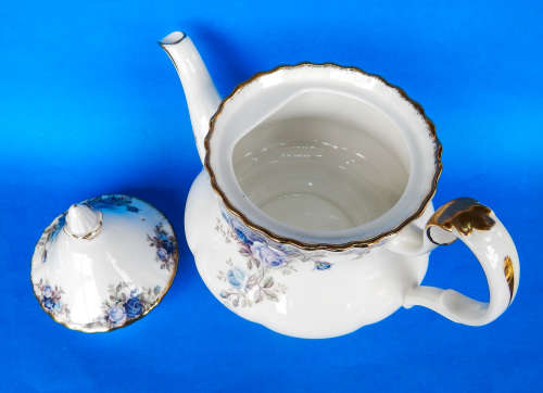 Royal Albert " MOONLIGHT ROSE " Teapot - Made In England