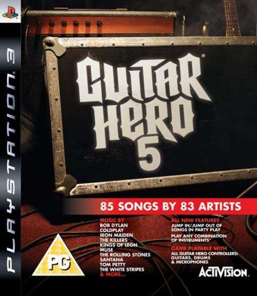 PS3 GUITAR HERO 5 / SAG / BID TO WIN / FREE SHIPPING