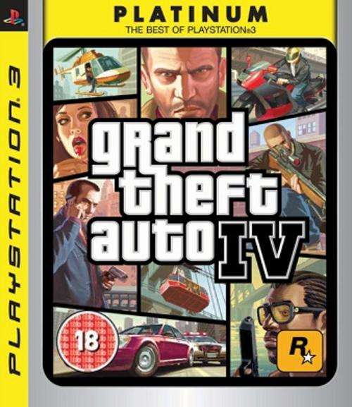 PS3 GRAND THEFT AUTO IV PLATINUM / BID TO WIN / FREE SHIPPING