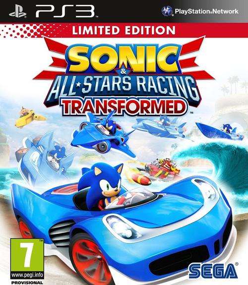 PS3 SONIC & ALL-STARS RACING TRANSFORMED LIMITED EDITION / BID TO WIN / FREE SHIPPING