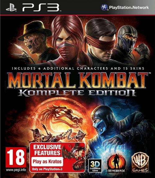 PS3 MORTAL KOMBAT KOMPLETE EDITION / BID TO WIN / FREE SHIPPING