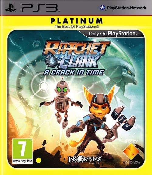 PS3 RATCHET & CLANK A CRACK IN TIME PLATINUM / BID TO WIN / FREE SHIPPING