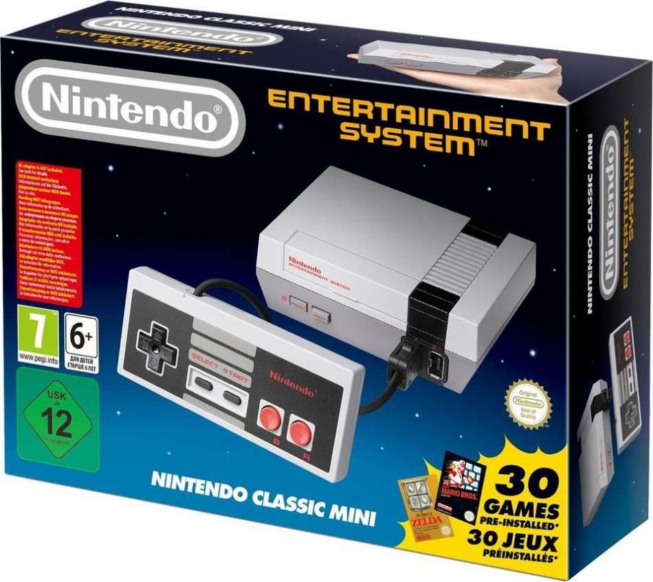 NINTENDO NES CLASSIC MINI CONSOLE WITH 30 BUILT-IN GAMES BUNDLE / BRAND NEW (SEALED) / BID TO WIN