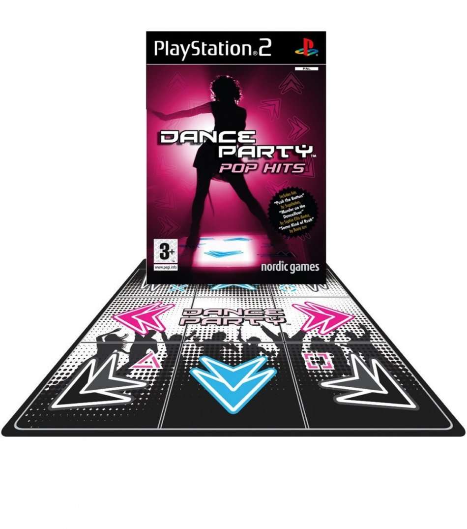 PS2 DANCE PARTY POP HITS DANCE MAT BUNDLE / BID TO WIN