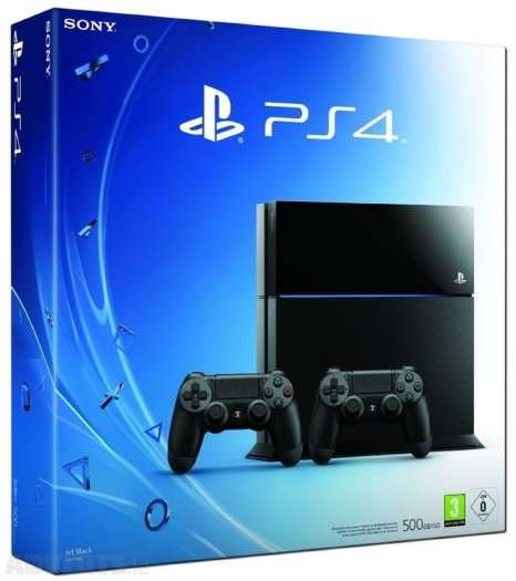 PS4 JET BLACK 500GB CONSOLE MODEL CUH-1004A WITH 2 CONTROLLERS BUNDLE / AS NEW (BOXED) / BID TO WIN