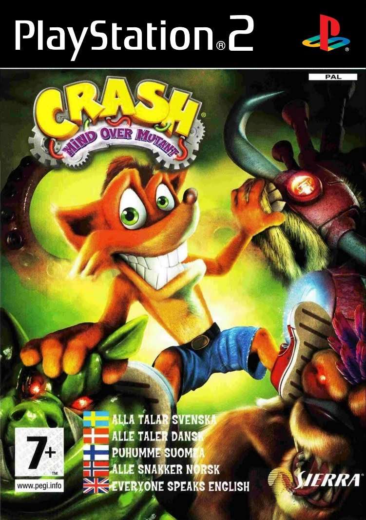 PS2 CRASH MIND OVER MUTANT / BID TO WIN