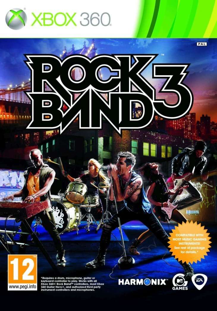 XBOX 360 ROCK BAND 3 / ORIGINAL PRODUCT / SAG / BID TO WIN