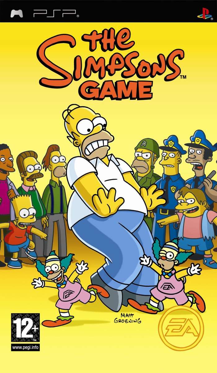 PSP The Simpsons Game / As New