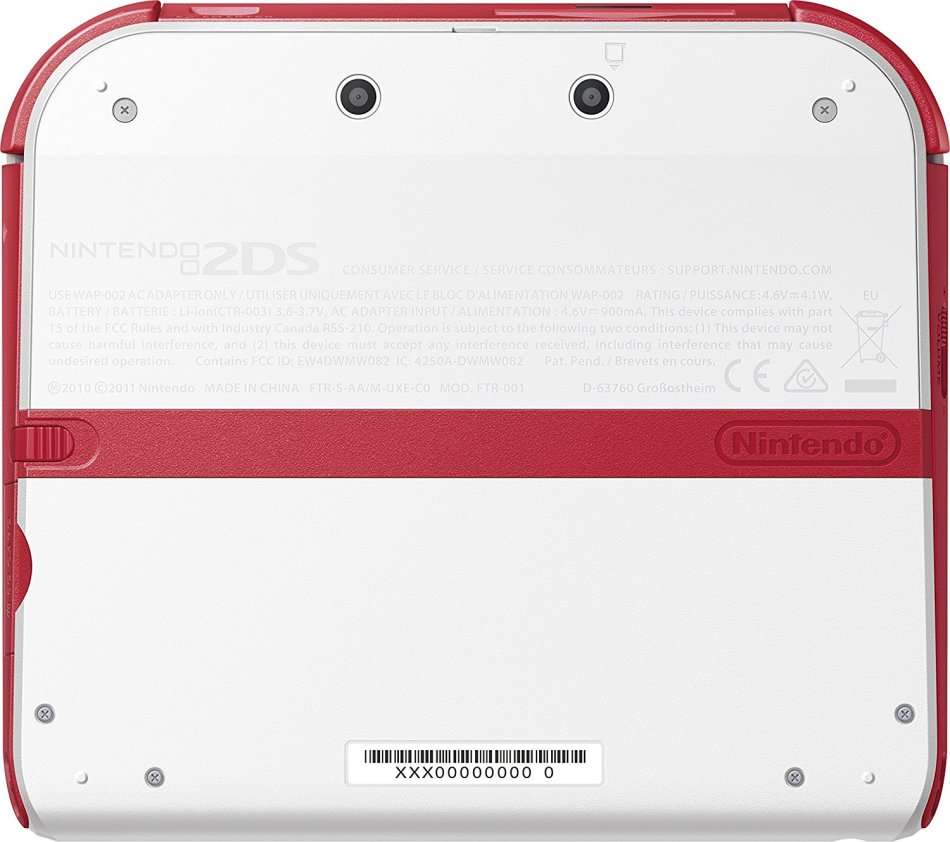 Nintendo 2DS White-Red Console / Brand New (Sealed)