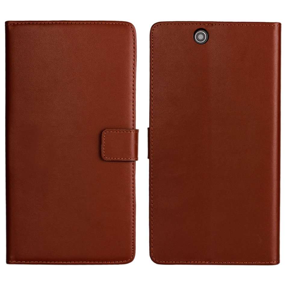 SONY XPERIA Z ULTRA XL39H C6802 C6806 C6833 GENUINE LEATHER CASE BROWN / BRAND NEW / BID TO WIN