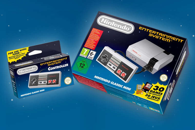 NINTENDO CLASSIC MINI NES CONSOLE WITH TWO CONTROLLERS BUNDLE / BRAND NEW / BID TO WIN