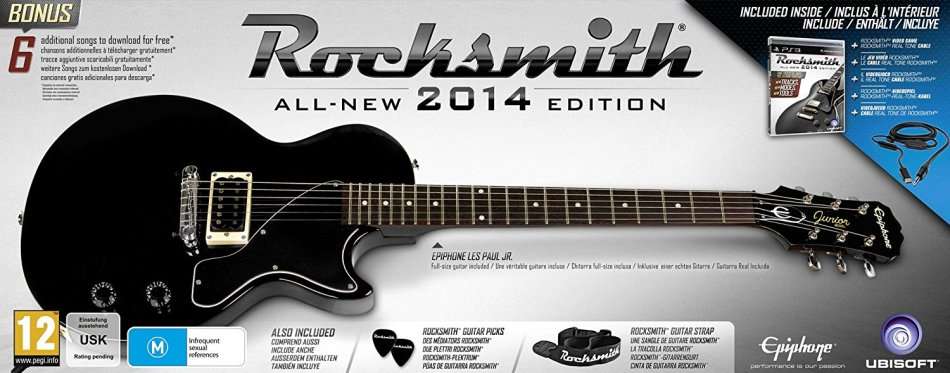 PS3 ROCKSMITH 2014 EDITION GUITAR BUNDLE / AS NEW (BOXED) / BUY NOW