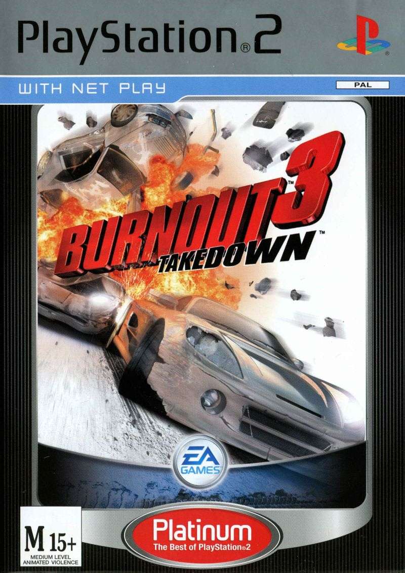 PS2 BURNOUT 3 TAKEDOWN PLATINUM / BID TO WIN
