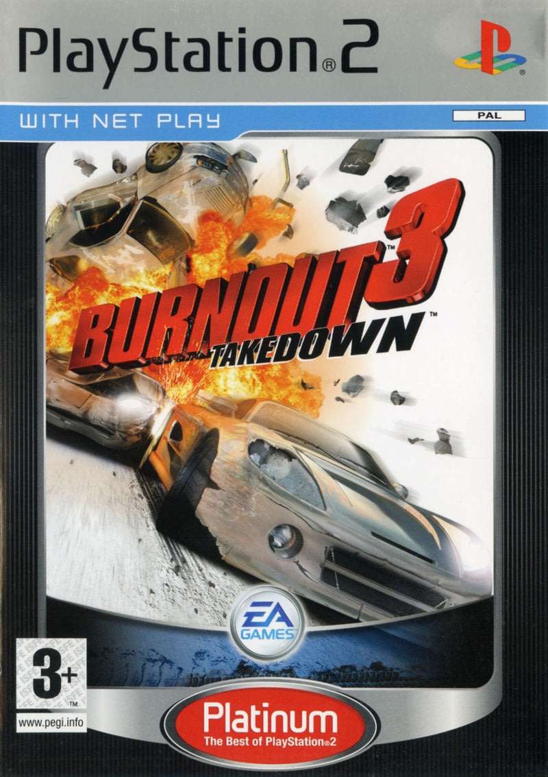 PS2 BURNOUT 3 TAKEDOWN PLATINUM / BID TO WIN
