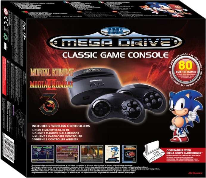 SEGA MEGA DRIVE CLASSIC GAME CONSOLE WITH 80 BUILT-IN GAMES BUNDLE / BRAND NEW (SEALED) / BID TO WIN