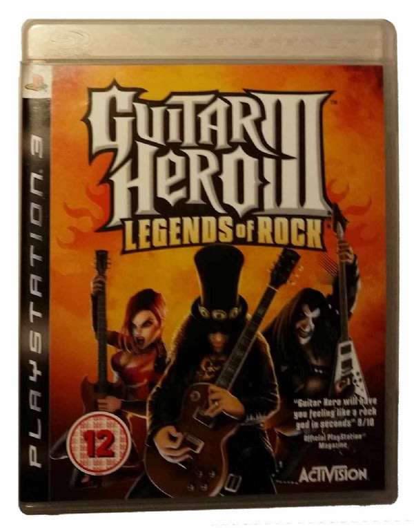 PS3 GUITAR HERO III LEGENDS OF ROCK GUITAR BUNDLE / BID TO WIN
