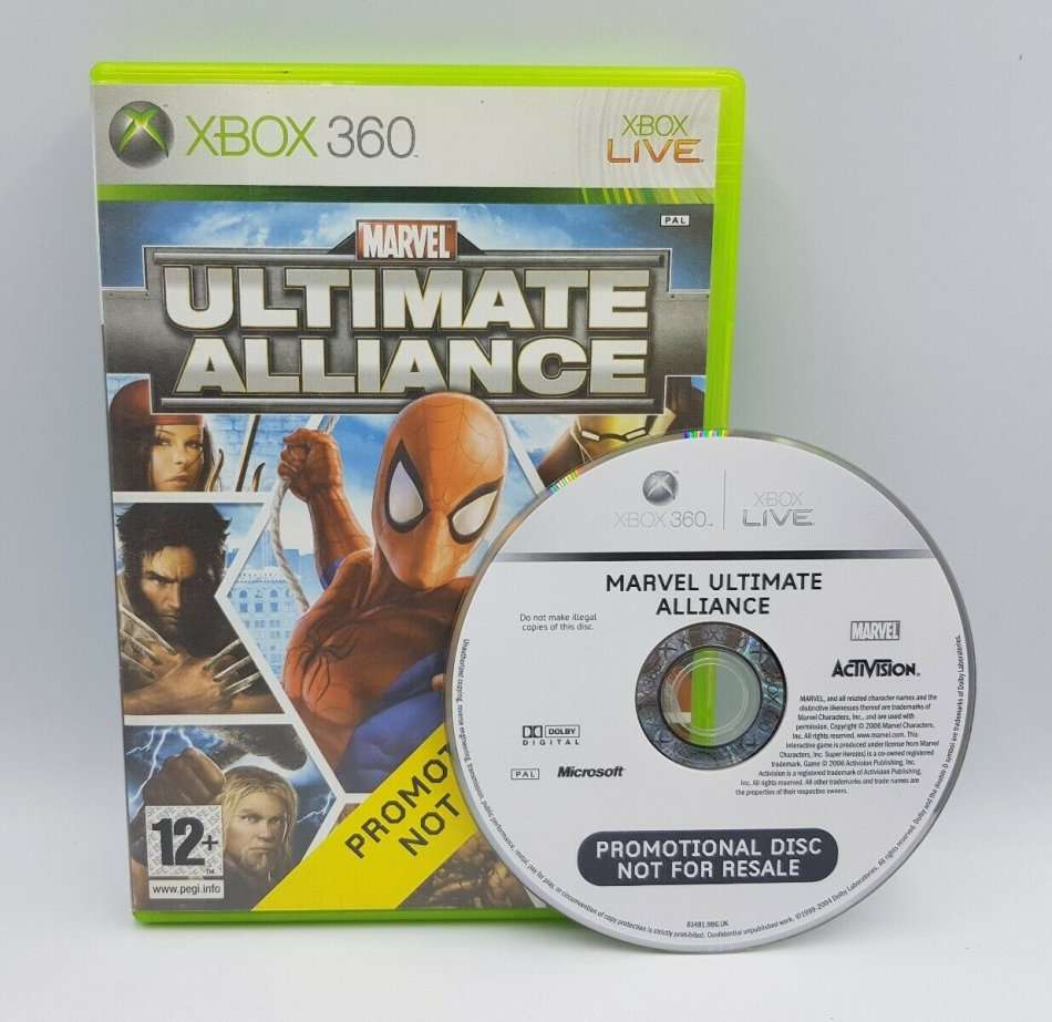 Xbox 360 Marvel Ultimate Alliance Promo / Original Product