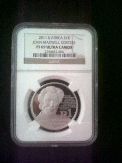 2011 S.Africa S1R John Maxwell Coetzee PF 69 ULTRA CAMEO
