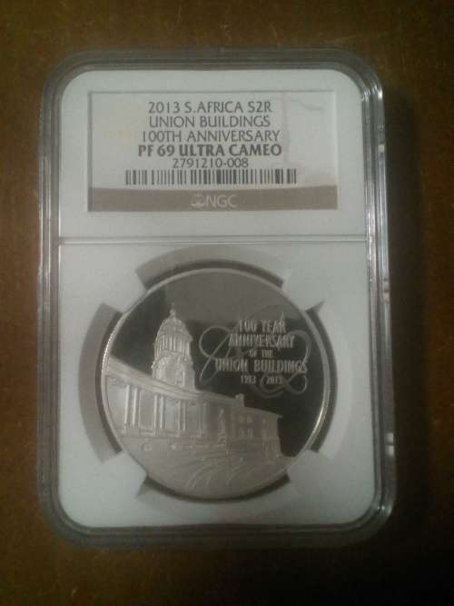 2013 S.AFRICA S2R UNION BUILDINGS 100th ANNIRVERSARY PF69 ULTRA CAMEO