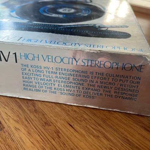 Vintage Koss HV1 High Velocity Stereophone